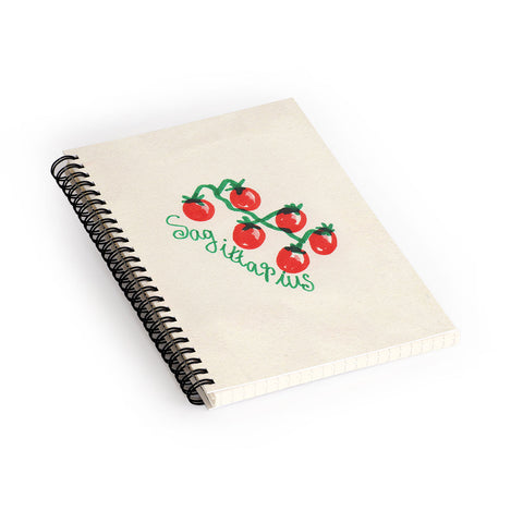 adrianne sagittarius tomato Spiral Notebook