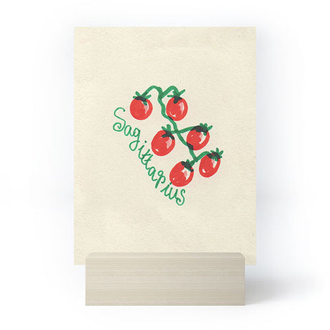 adrianne sagittarius tomato Mini Art Print