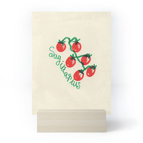 adrianne sagittarius tomato Mini Art Print