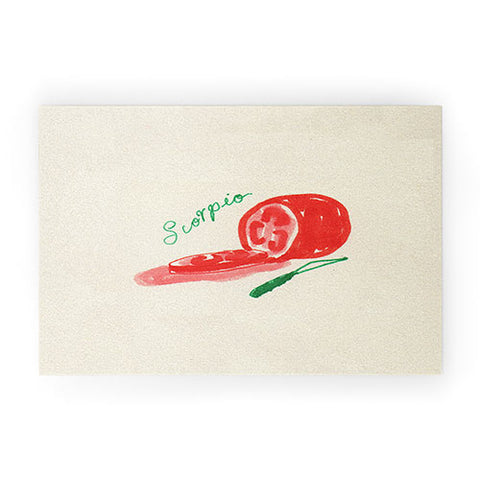 adrianne scorpio tomato Welcome Mat