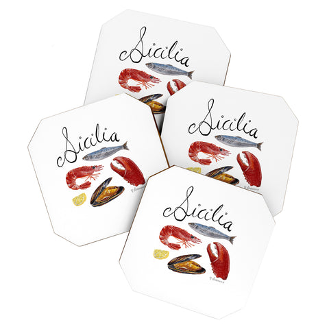 adrianne Sicilia Coaster Set