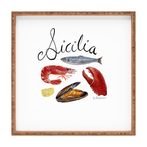 adrianne Sicilia Square Tray