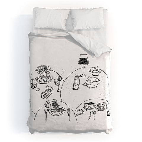 adrianne tapas Duvet Cover