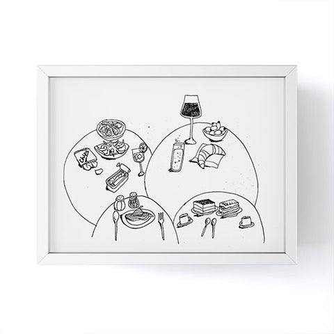 adrianne tapas Framed Mini Art Print