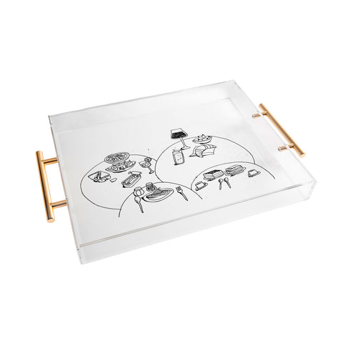 adrianne tapas Acrylic Tray