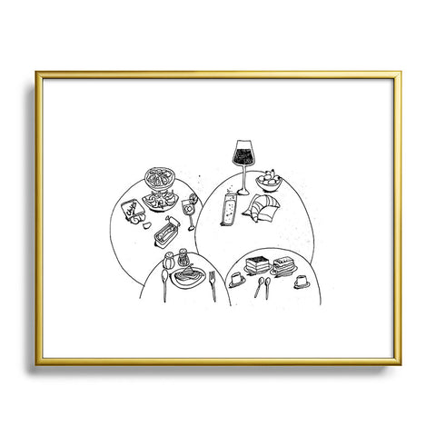 adrianne tapas Metal Framed Art Print