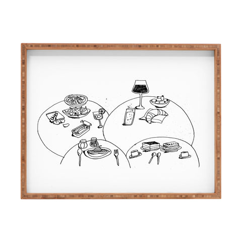 adrianne tapas Rectangular Tray