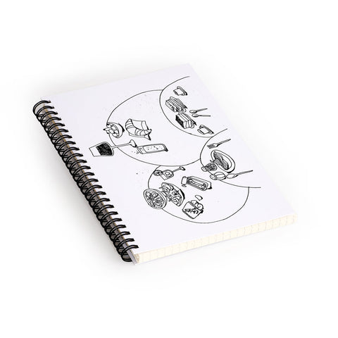 adrianne tapas Spiral Notebook