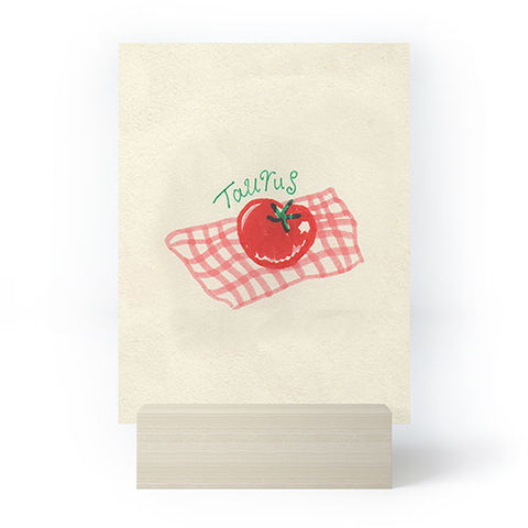 adrianne taurus tomato Mini Art Print