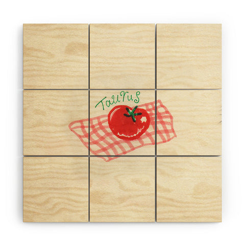 adrianne taurus tomato Wood Wall Mural