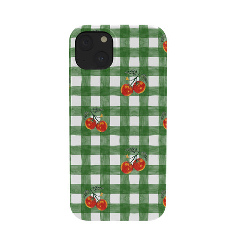 adrianne Tomato Gingham Phone Case