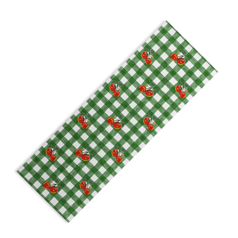 adrianne Tomato Gingham Yoga Mat
