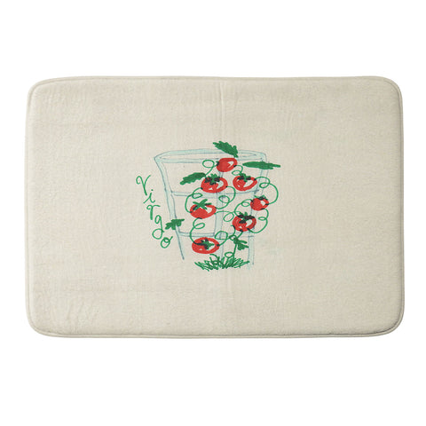 adrianne virgo tomato Memory Foam Bath Mat