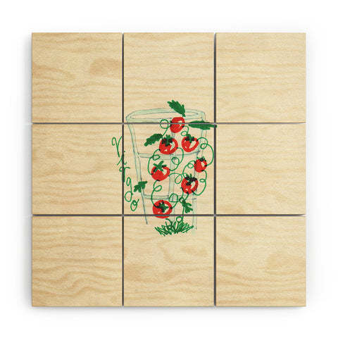 adrianne virgo tomato Wood Wall Mural