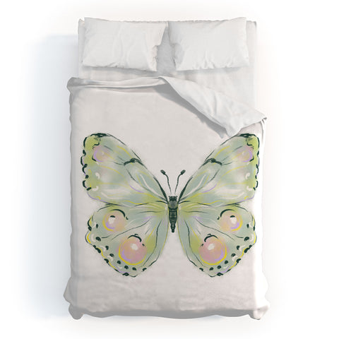 Agnes 91 Exquisite Light Green Watercol Duvet Cover