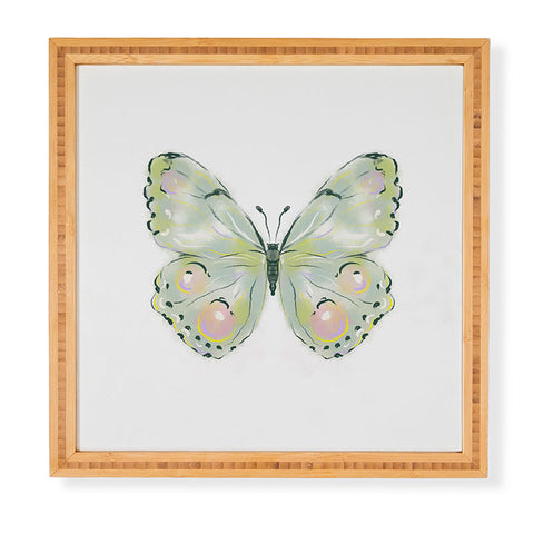 Agnes 91 Exquisite Light Green Watercol Framed Wall Art