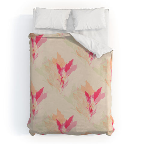 Aimee St Hill Coral 1 Duvet Cover