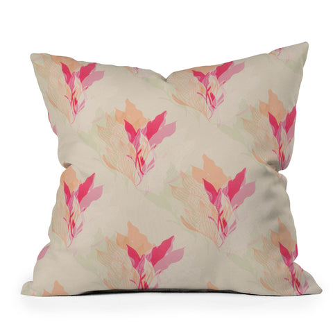 Aimee St Hill Coral 1 Outdoor Throw Pillow
