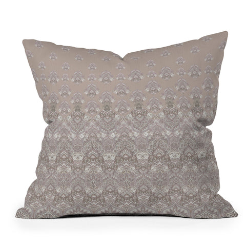 Aimee St Hill Farah Blooms Neutral Outdoor Throw Pillow