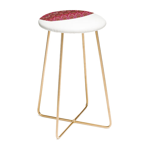 Aimee St Hill Farah Blooms Red Counter Stool
