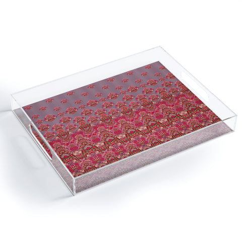 Aimee St Hill Farah Blooms Red Acrylic Tray