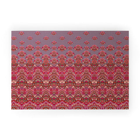 Aimee St Hill Farah Blooms Red Welcome Mat