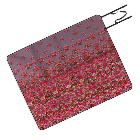 Aimee St Hill Farah Blooms Red Picnic Blanket