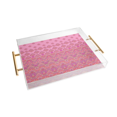 Aimee St Hill Farah Blooms Soft Blush Acrylic Tray