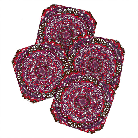 Aimee St Hill Farah Round Red Coaster Set