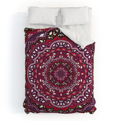 Aimee St Hill Farah Round Red Duvet Cover
