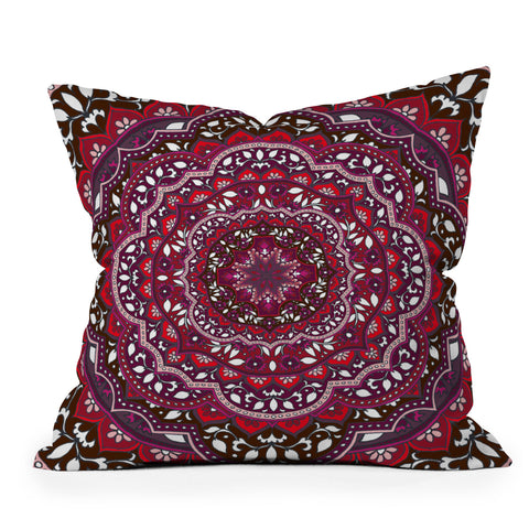 Aimee St Hill Farah Round Red Outdoor Throw Pillow