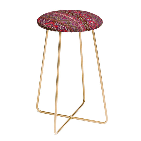Aimee St Hill Farah Stripe Red Counter Stool