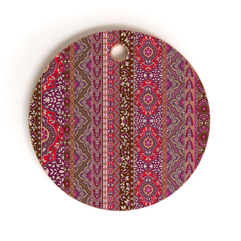 Aimee St Hill Farah Stripe Red Cutting Board Round