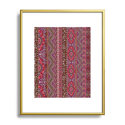 Aimee St Hill Farah Stripe Red Metal Framed Art Print