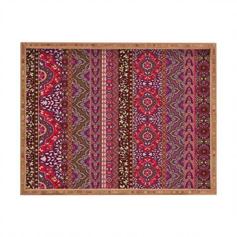 Aimee St Hill Farah Stripe Red Rectangular Tray