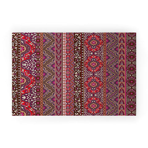 Aimee St Hill Farah Stripe Red Welcome Mat