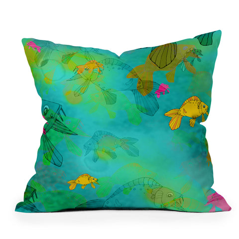 Aimee St Hill Fish Outdoor Throw Pillow