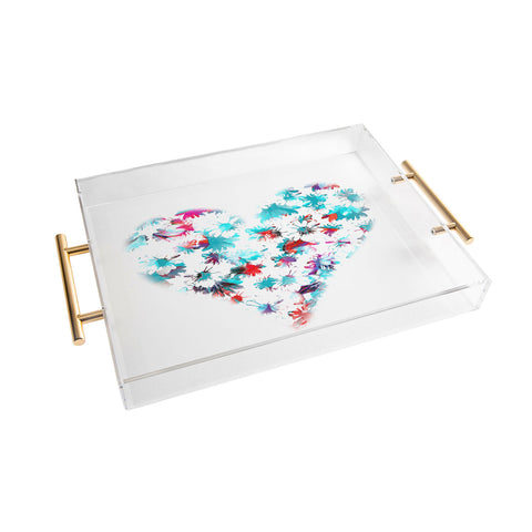 Aimee St Hill Floral Heart Acrylic Tray
