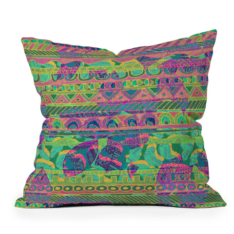 Aimee St Hill Geo Tribal 1 Outdoor Throw Pillow