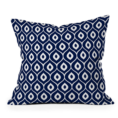 Aimee St Hill Leela Navy Outdoor Throw Pillow