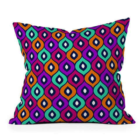 Aimee St Hill Leela Purple Outdoor Throw Pillow
