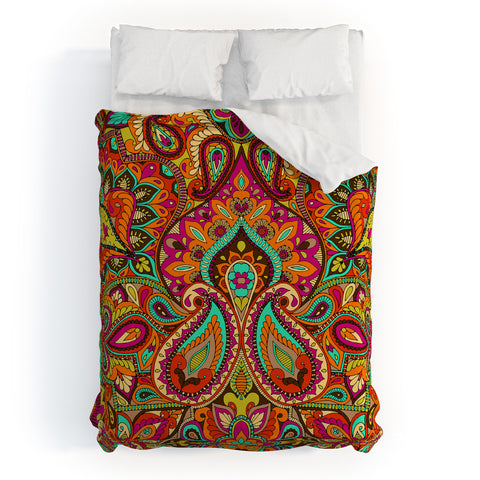 Aimee St Hill Paisley Orange Duvet Cover