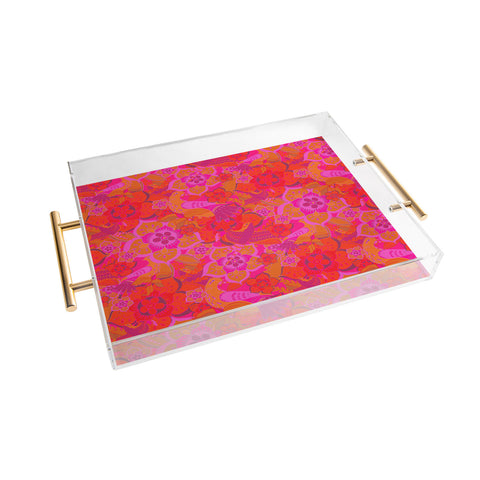 Aimee St Hill Pink Birds Acrylic Tray