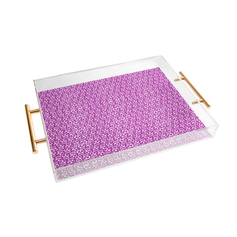 Aimee St Hill Skulls Purple Acrylic Tray
