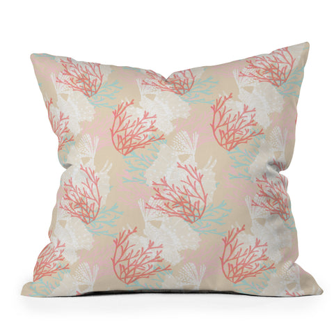 Aimee St Hill Tiger Fish Pink Outdoor Throw Pillow