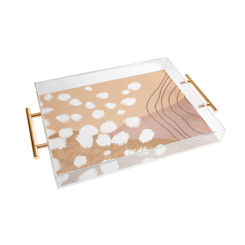 Aleeya Jones Modern Abstract nudes Acrylic Tray