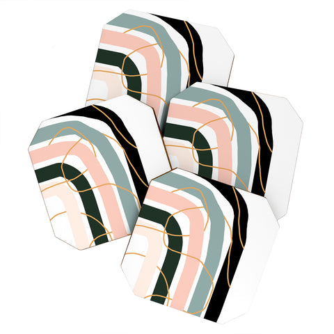 Aleeya Jones Unsettled Rainbow Coaster Set