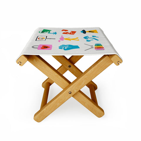 Aley Wild Aquarius Emoji Folding Stool