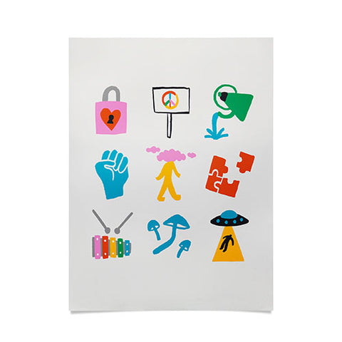 Aley Wild Aquarius Emoji Poster