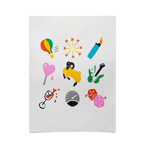 Aley Wild Aries Emoji Poster